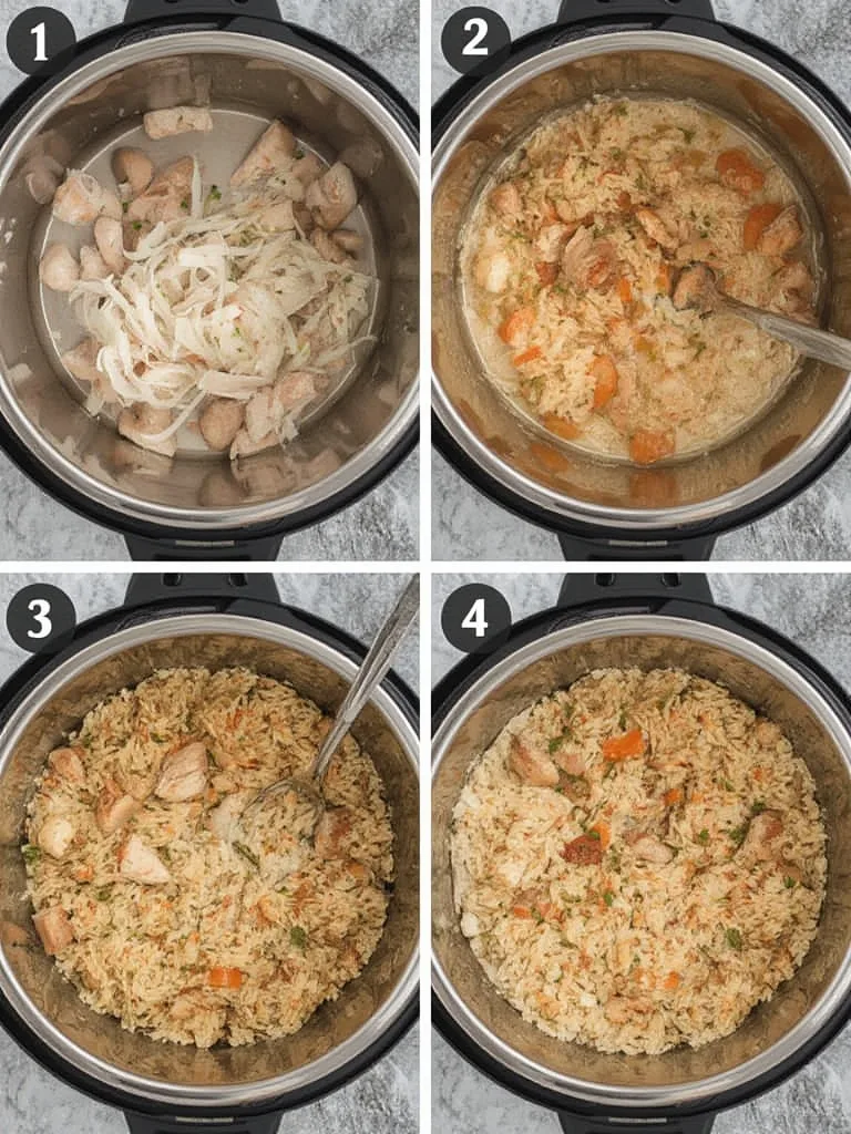 50 Weekly Budget Menu One Pot Chicken Rice steps