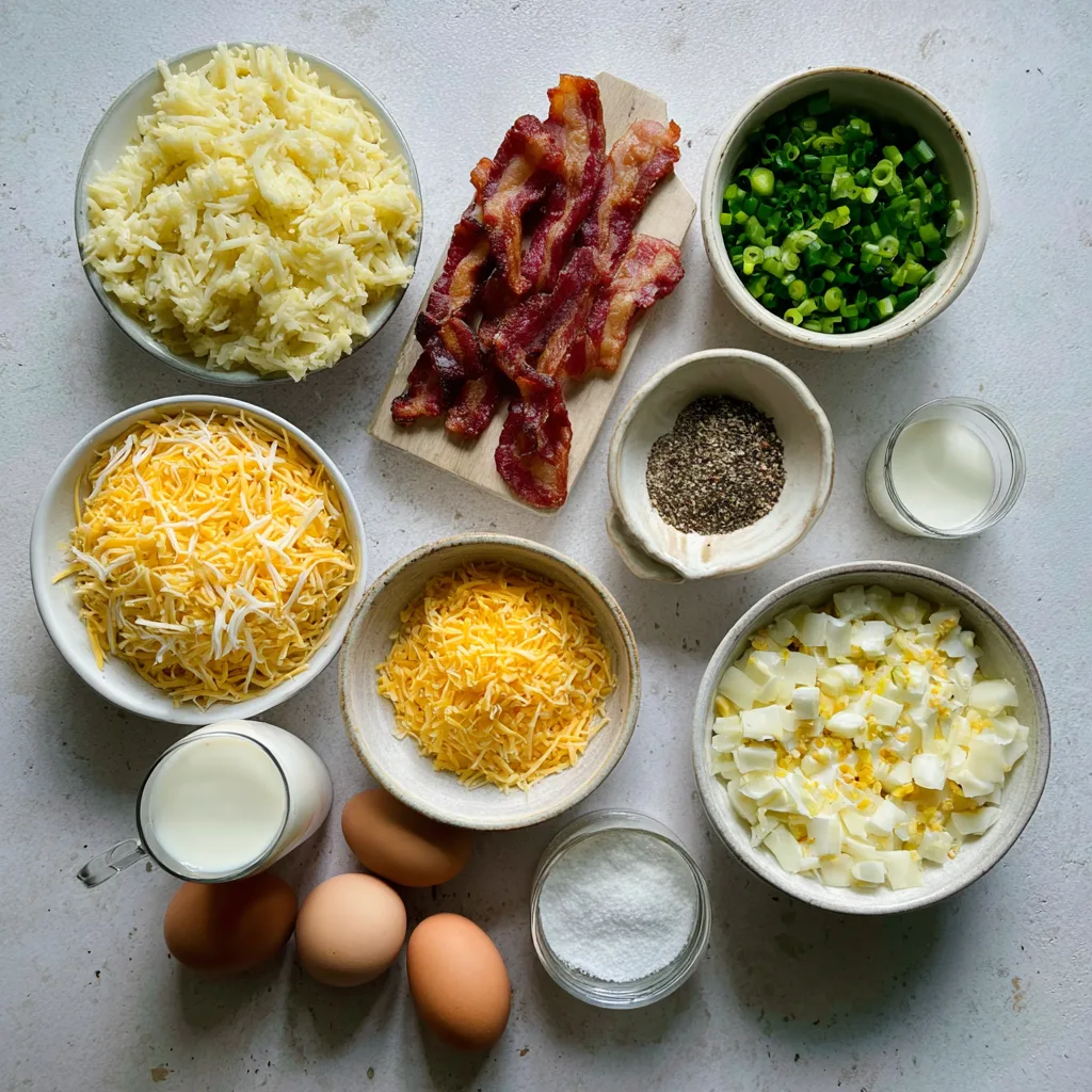 Overnight Hashbrown Breakfast Bake That Saves Your Morning (and Your Sanity) 2 Ingredients for Overnight Hashbrown Breakfast Bake