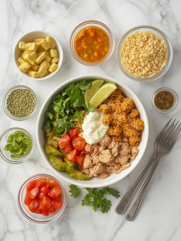 Beginner Meal-Plan Recipe: Easy Chicken Burrito Bowl – Your Weeknight Savior! 2 Ingredients for Easy Chicken Burrito Bowl
