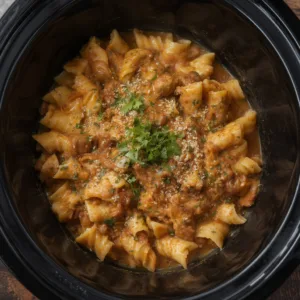 Crockpot Week: Creamy Tuscan Chicken Pasta