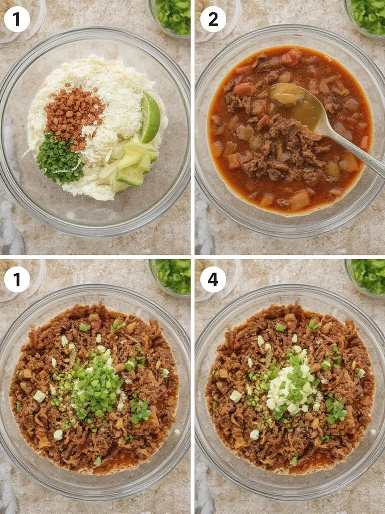 Easy Beef Taco Bowls steps