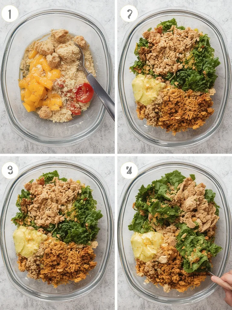 Step-by-step assembly of Healthy 7-Day Plan: Greek Chicken Bowls Meal Prep