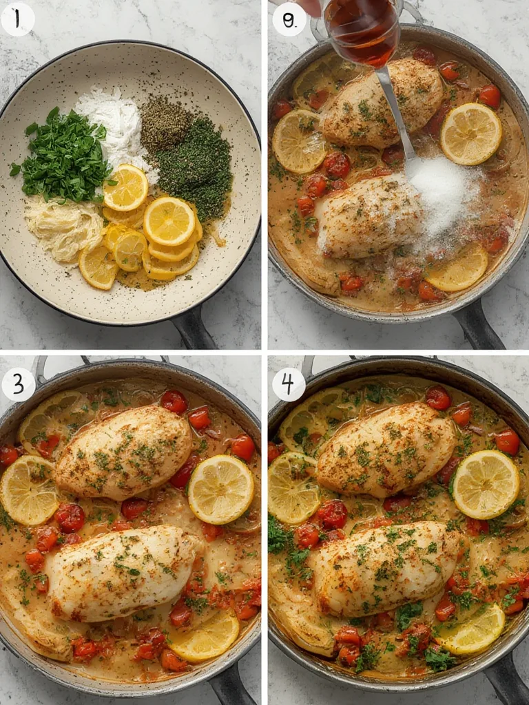 Mediterranean Weekly Plan Herb Lemon Chicken steps