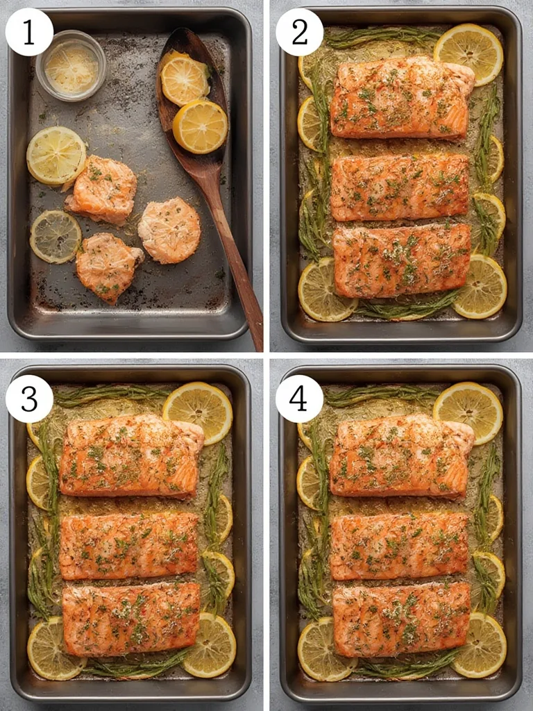 Steps for One-Pan Meal Plan Sheet-Pan Lemon Salmon