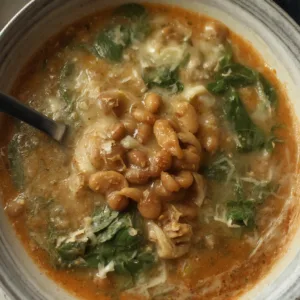 Soup Week Plan: White Bean & Spinach Parmesan Soup