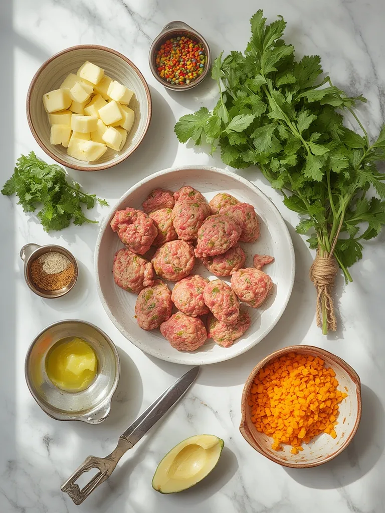 Turkey Zucchini Meatballs: Your New Favorite Quick Dinner Idea! 2 Ingredients displayed for making Turkey Zucchini Meatballs