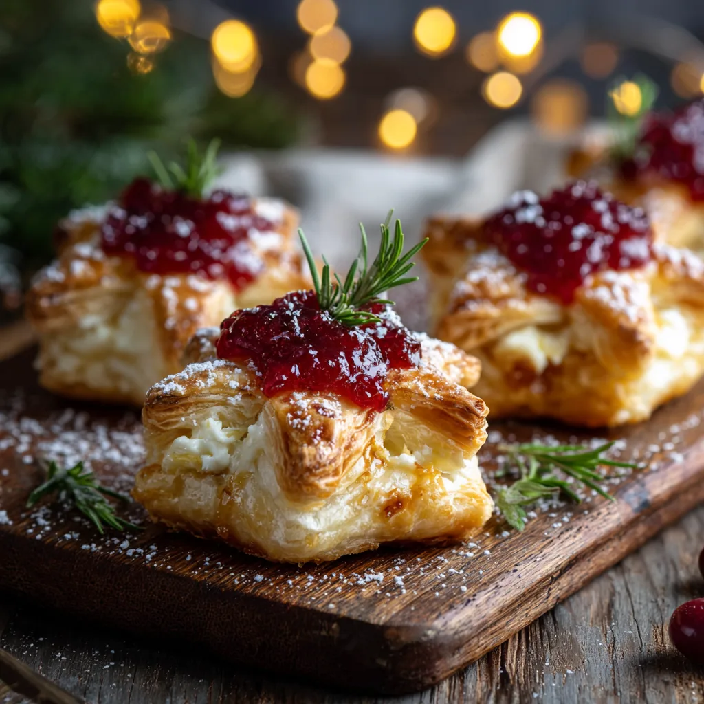 Puff Pastry Brie Stars with Cranberry Jam – Festive Holiday Appetizers That Shine Bright 5 Puff Pastry Brie Stars with Cranberry Jam