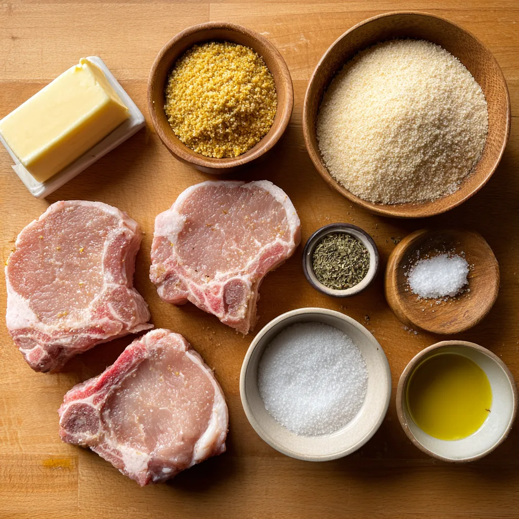 Parmesan Crusted Pork Chops ingredients