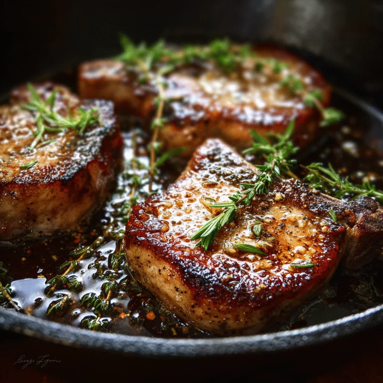 Garlic Butter Pork Chops (Skillet)