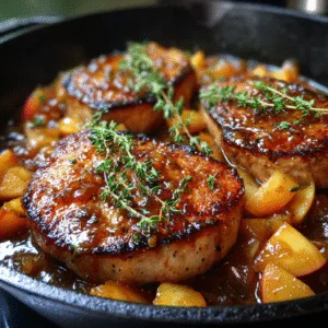 Pork Chops with Apple Cider Sauce