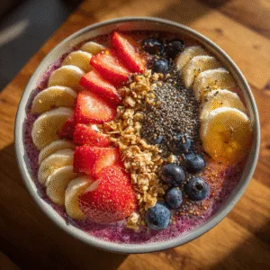 5-Minute Fruit Smoothie Bowl