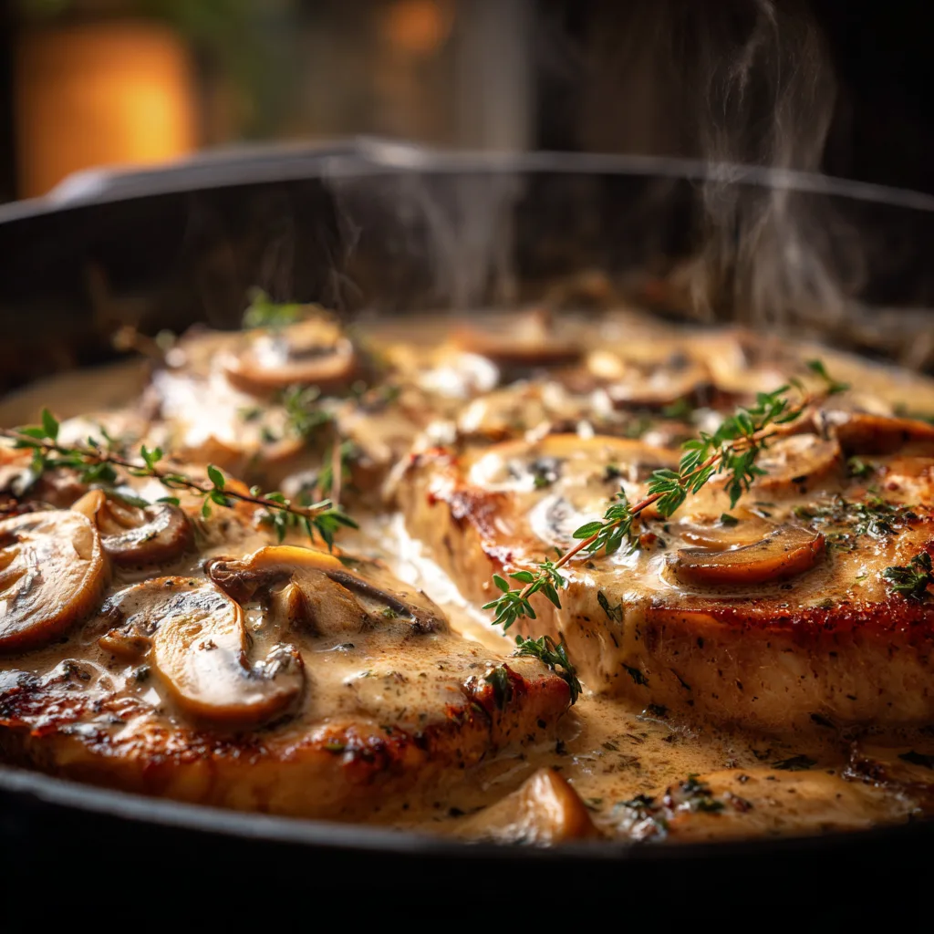 Creamy Mushroom Pork Chops