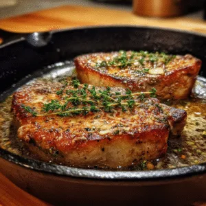 Garlic Butter Skillet Pork Chops