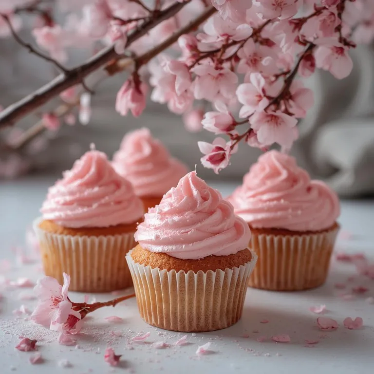 Cherry Blossom Cupcakes