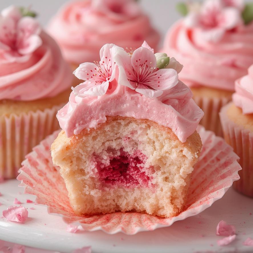 Cherry Blossom Cupcakes 23