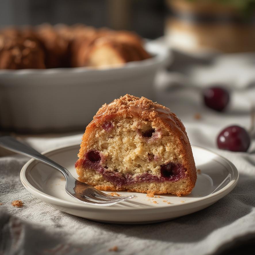 Cherry Burgundy Bundt Cake 3