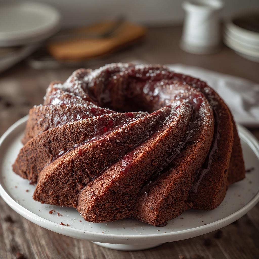 Cherry Burgundy Bundt Cake