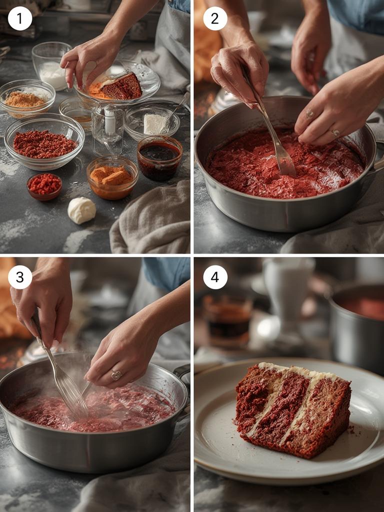 Cream Cheese Stuffed Red Velvet Pound Cake 2