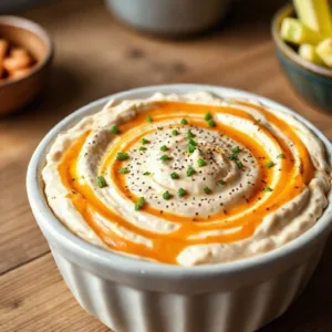 Buffalo Cottage Cheese Dip