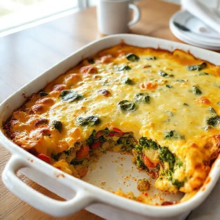 Overnight Veggie & Cheese Casserole