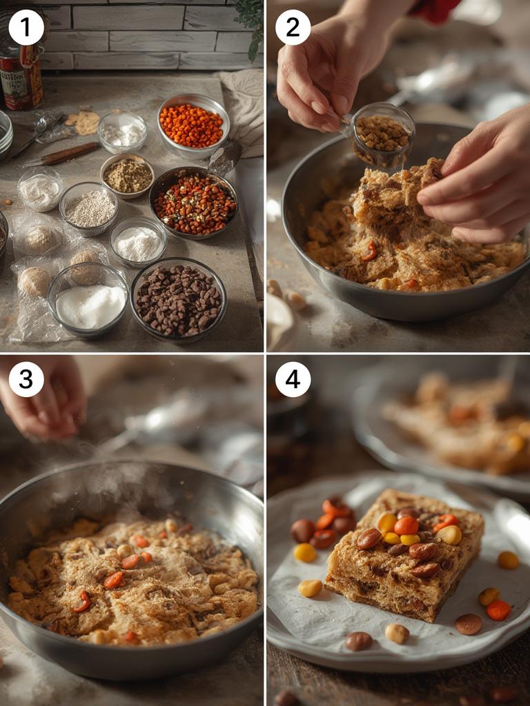 Irresistible Reeses Pieces Cookie Bars 2