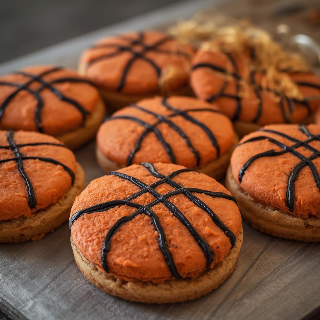 Lakers Themed Basketball Cookies 3