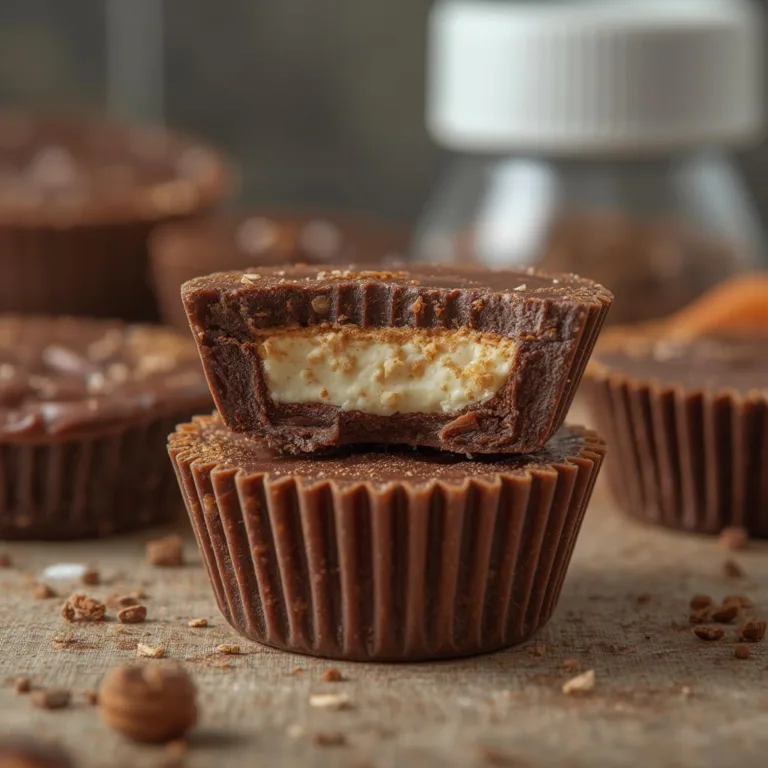 Protein Reeses Cups with Cottage Cheese Filling
