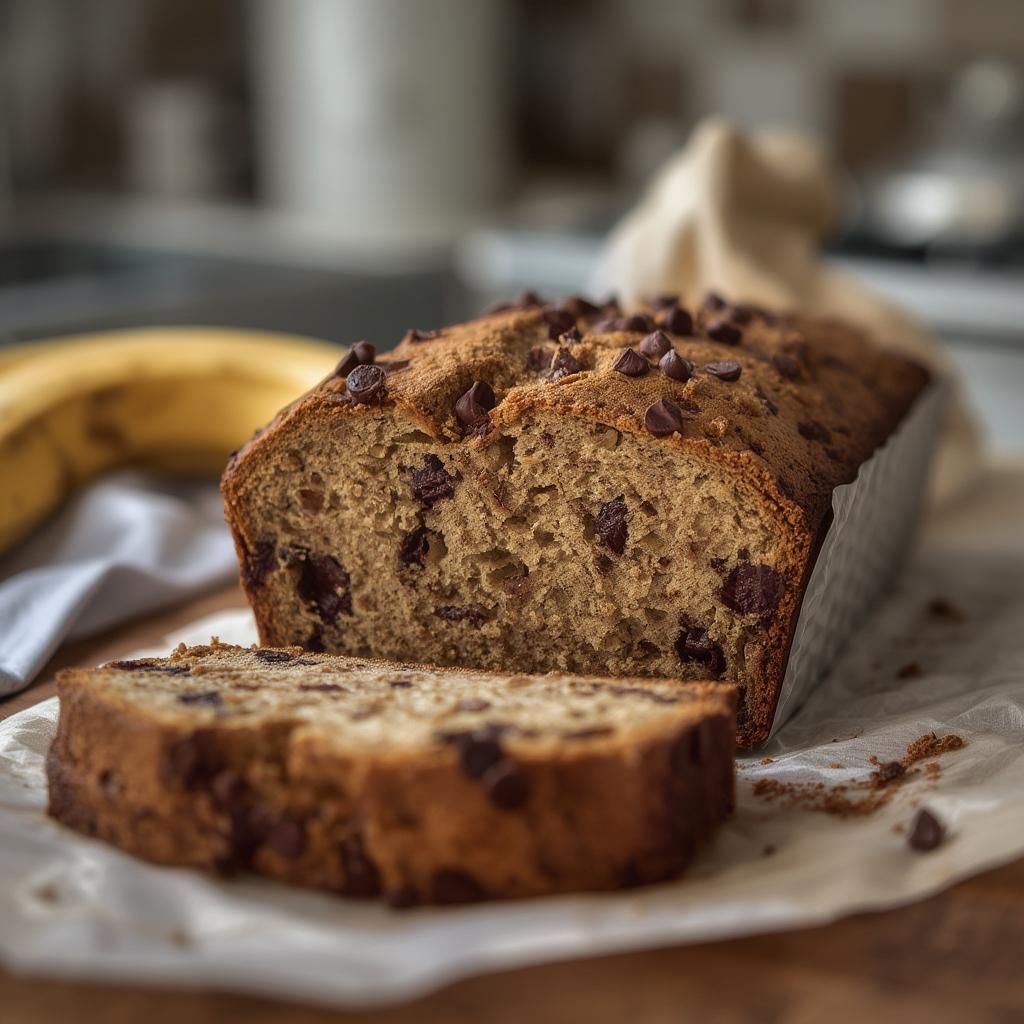 Quick 2 Banana Chocolate Chip Bread