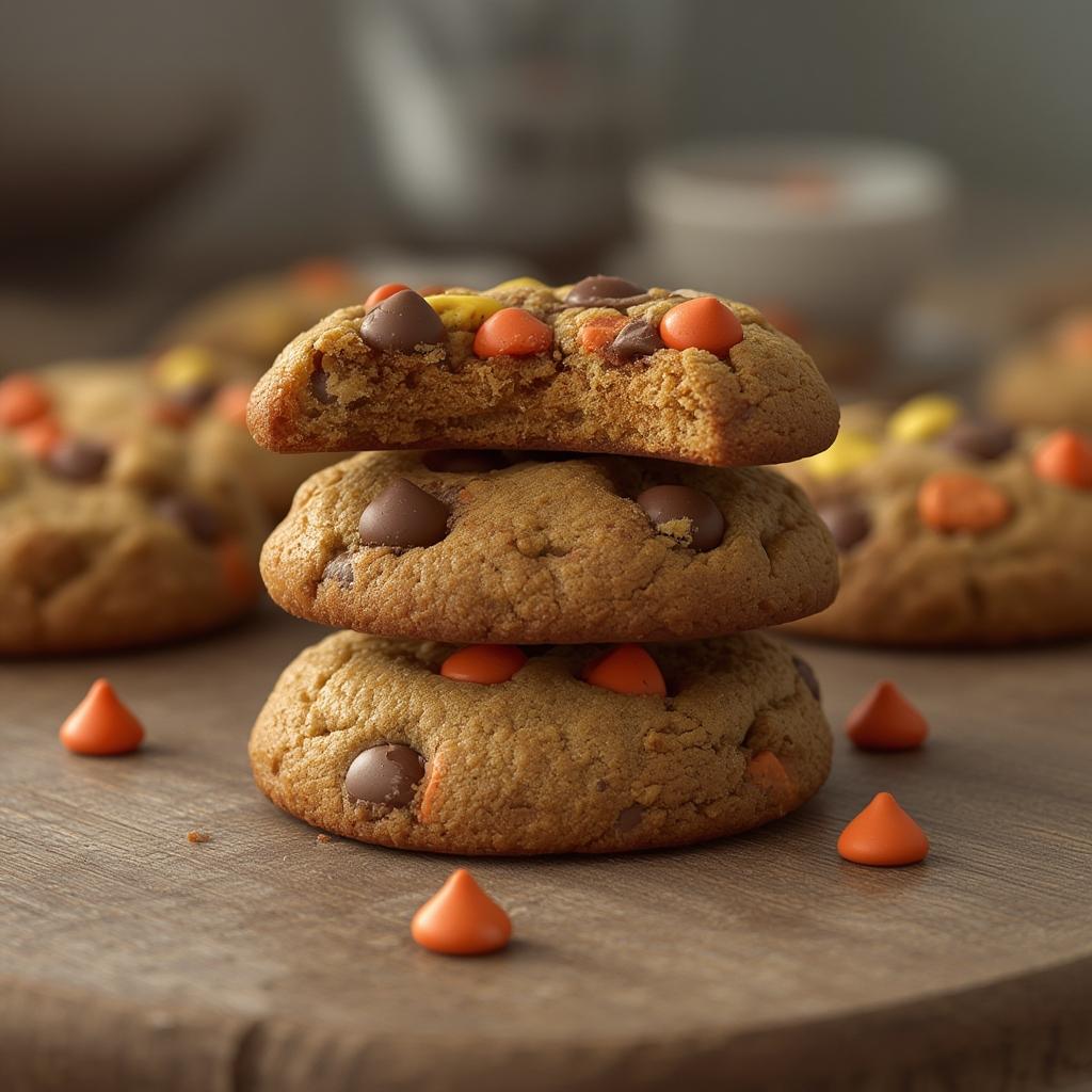 Reese Pieces Cookies Crispy Edge Version