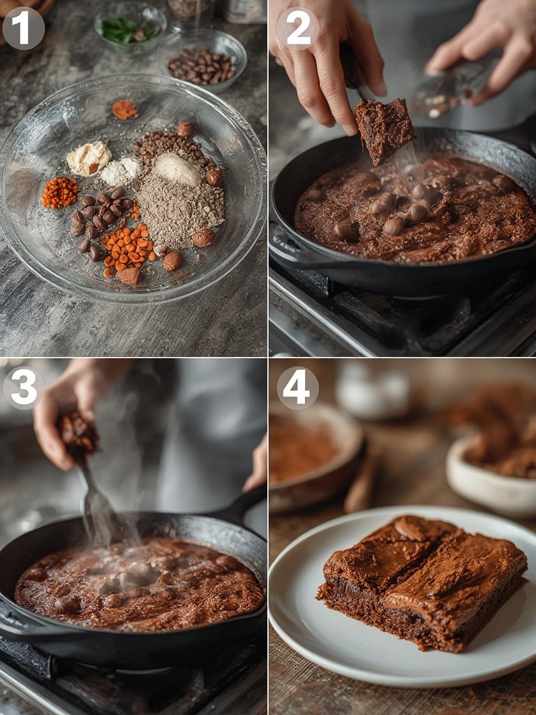 Reeses Skillet Brownie Dessert 2