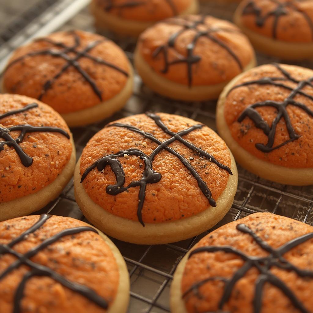 Slam Dunk Party Cookies final display