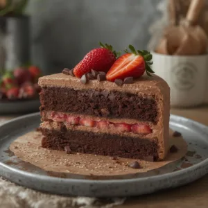 Strawberry Chocolate Vanilla Cake
