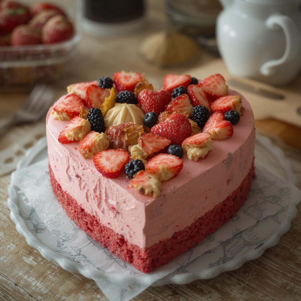 Surprise Bento Heart Cake