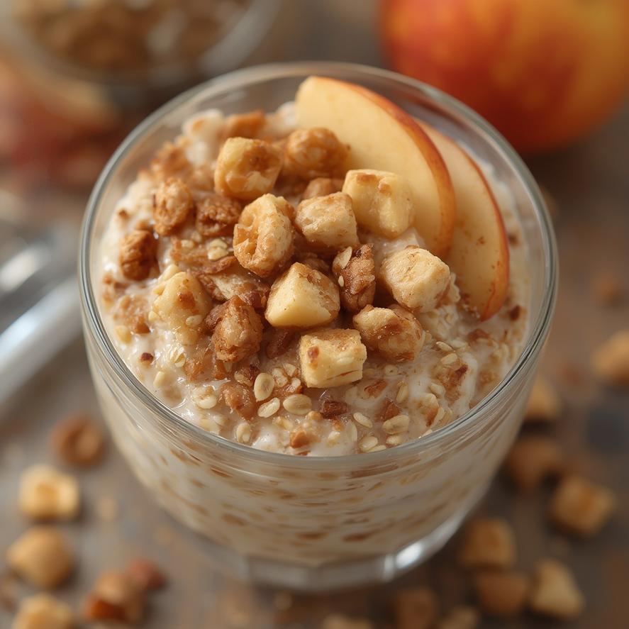 Aesthetic Apple Oatmeal Parfait 3