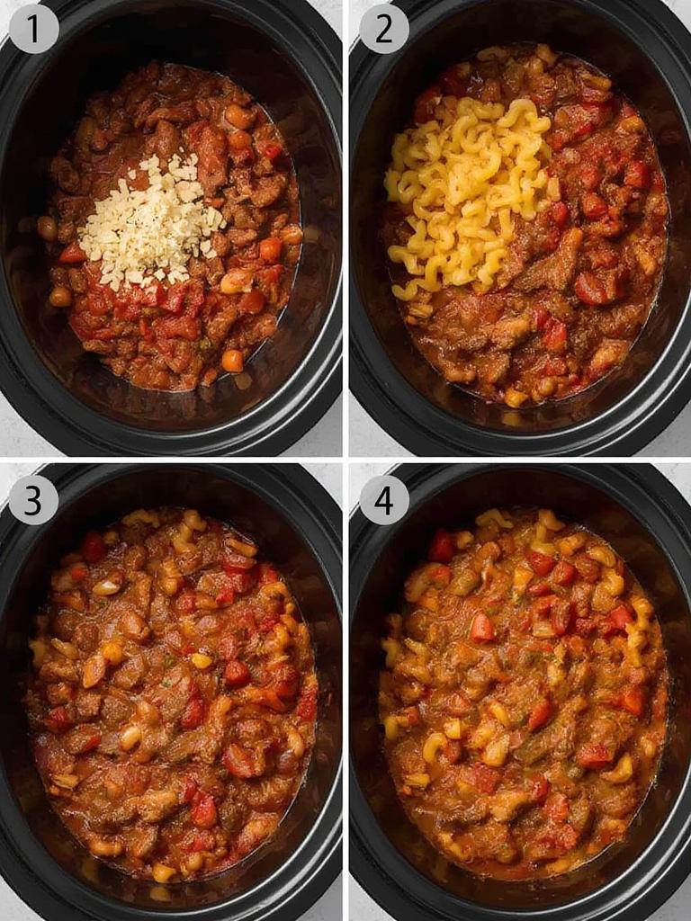 Dump And Go Crockpot Dinners : Hearty Beef Goulash & Macaroni - Easy Weeknight Meals! 3 Beef Goulash with Macaroni 2