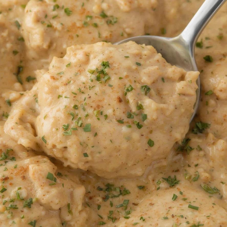 Irresistible Creamy Garlic Chicken Thighs : Easy Dump & Go Crockpot Dinner ! 5 Creamy Garlic Chicken Thighs 7