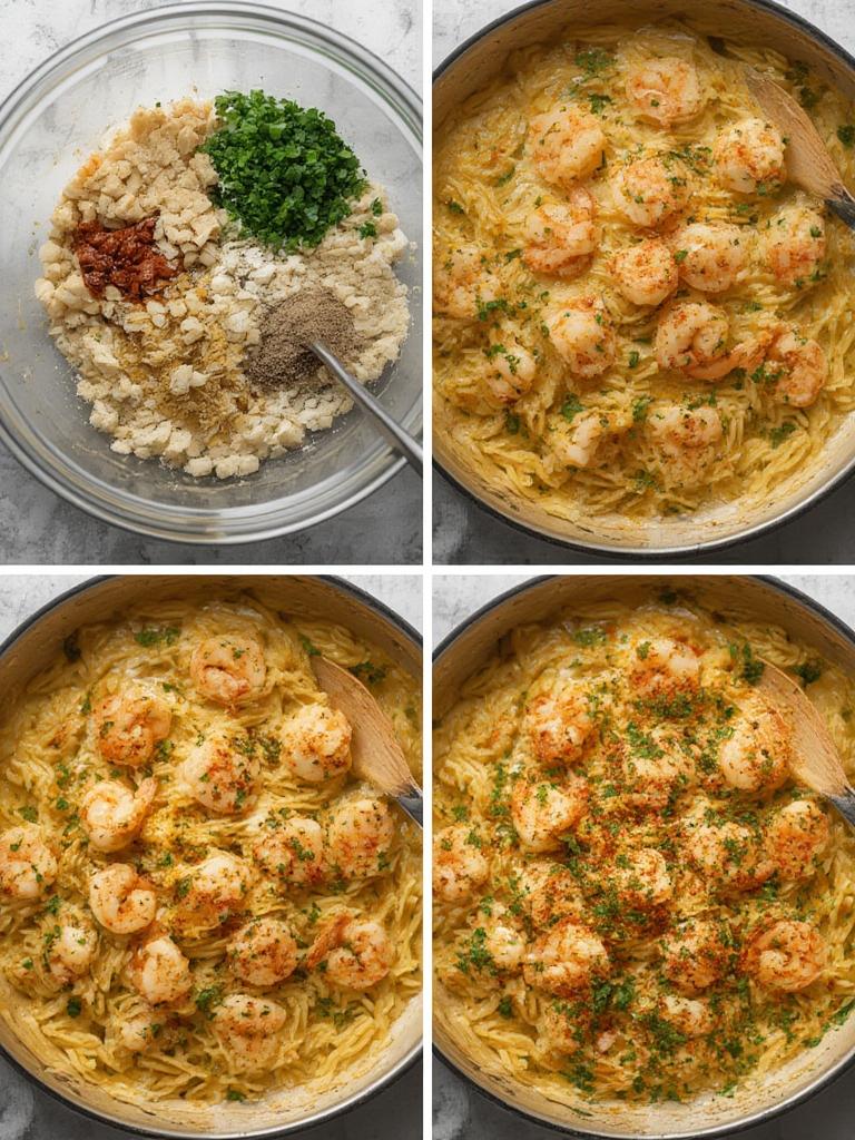 Garlic Butter Shrimp Orzo : Healthy Dinner Ideas & Easy Weeknight Dinners! 3 Cooking Garlic Butter Shrimp Orzo