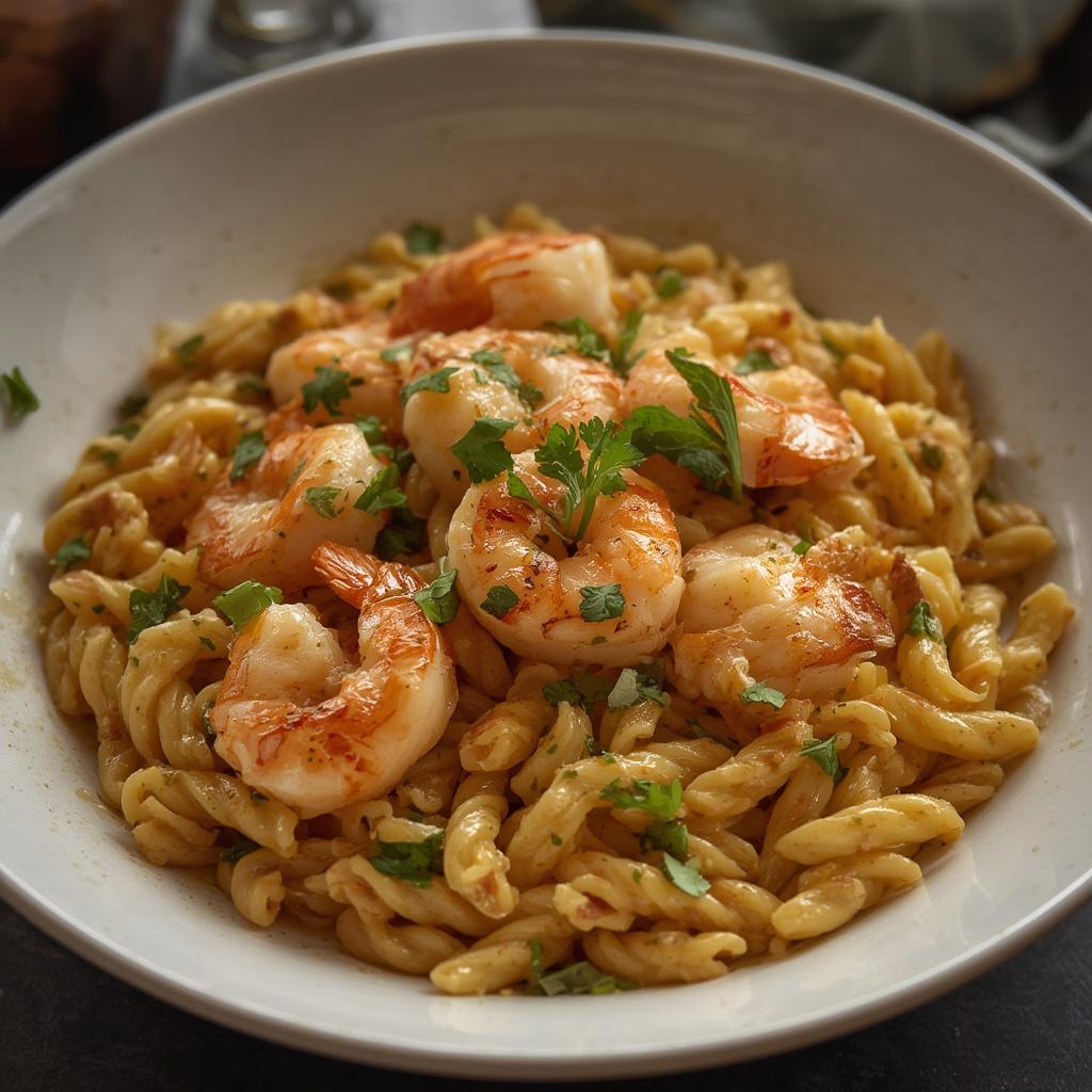 Garlic Butter Shrimp Orzo : Healthy Dinner Ideas & Easy Weeknight Dinners! 4 Finished Garlic Butter Shrimp Orzo
