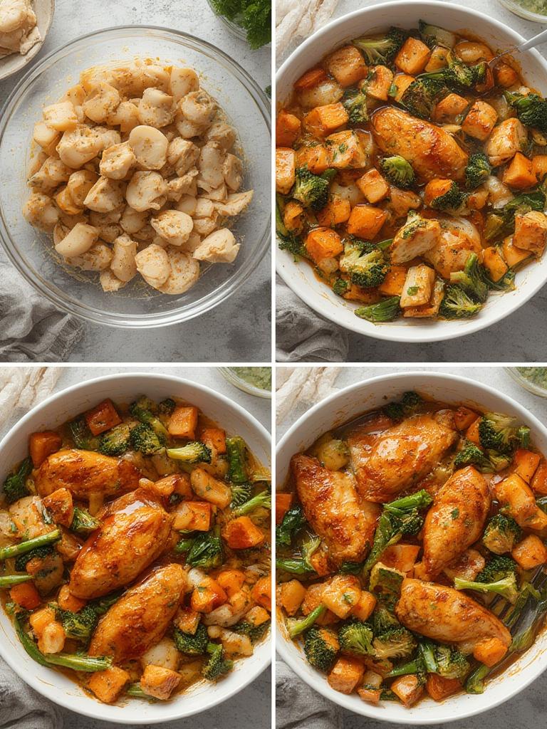 Prepping Honey Garlic Chicken