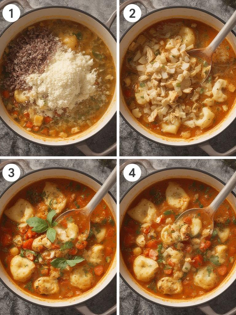 Italian Chicken Tortellini Soup 10