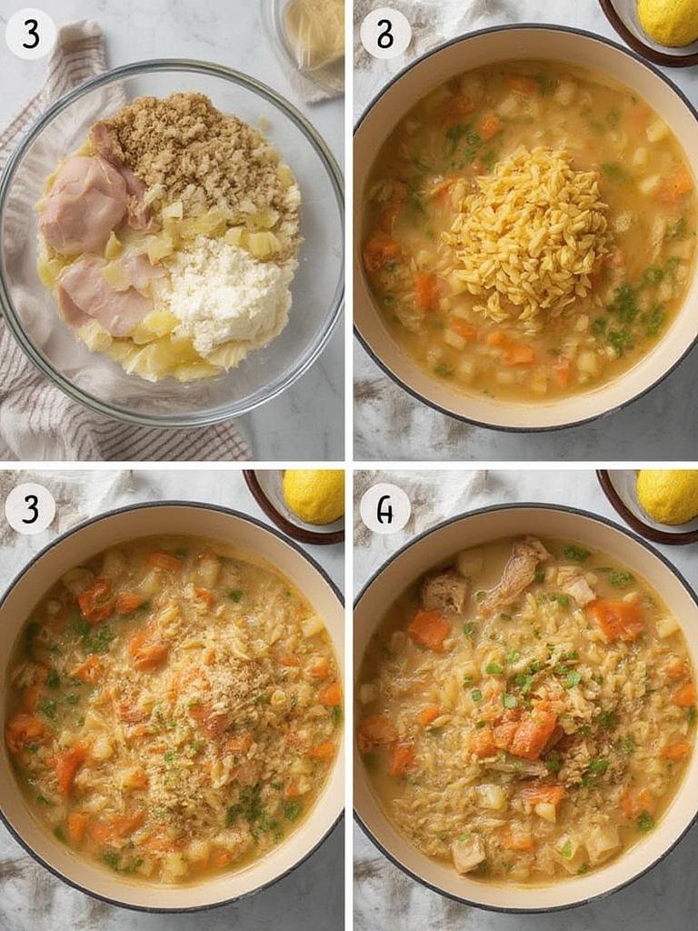 Lemon Chicken Orzo Soup 2