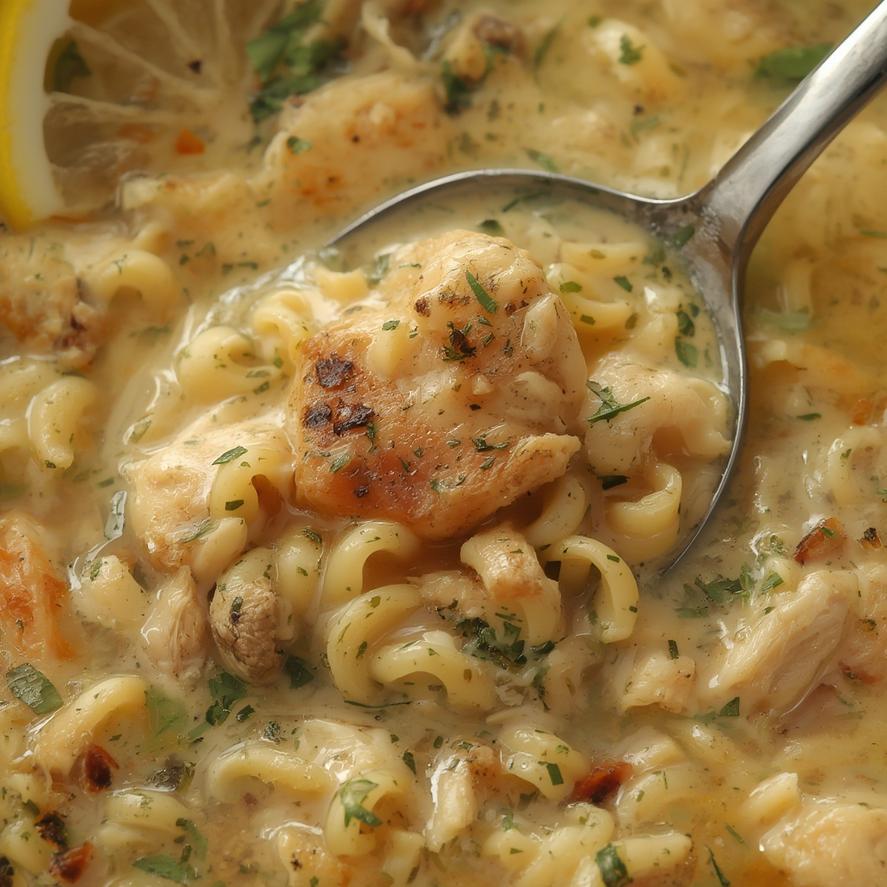 Lemon Chicken Orzo Soup 4