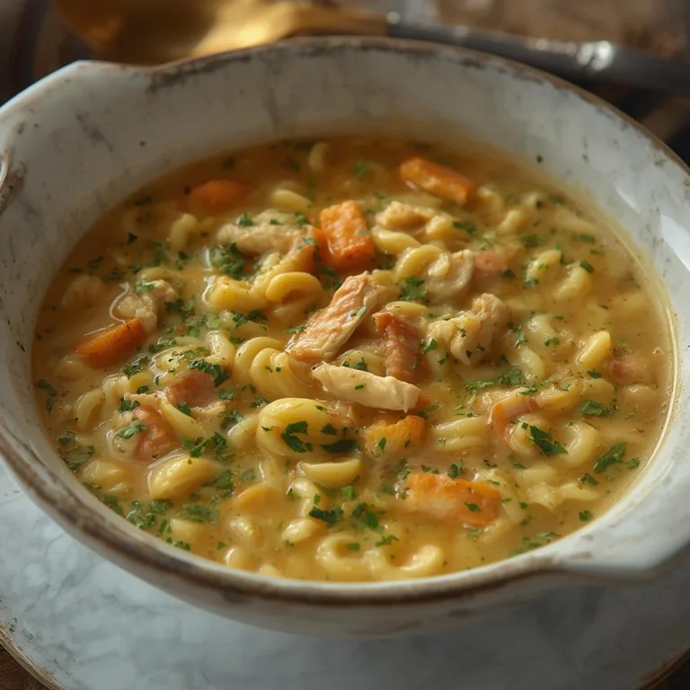 Lemon Chicken Orzo Soup