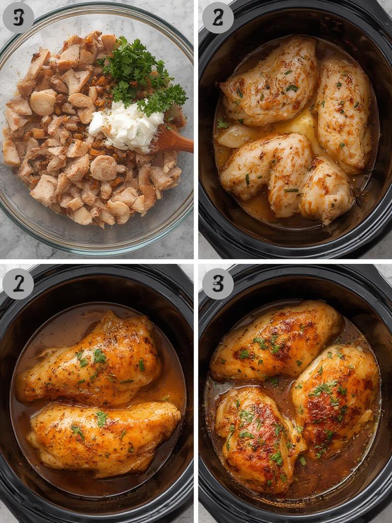 Slow Cooker Honey Garlic Chicken 2