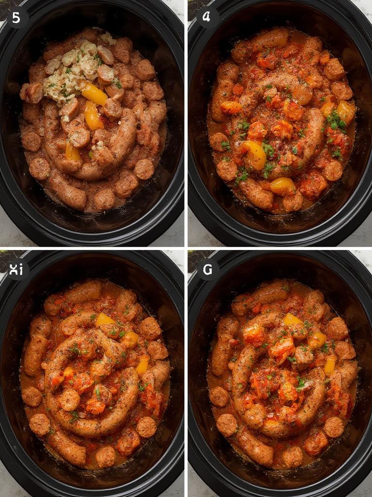 Smoked Sausage and Peppers Foil Pack 9