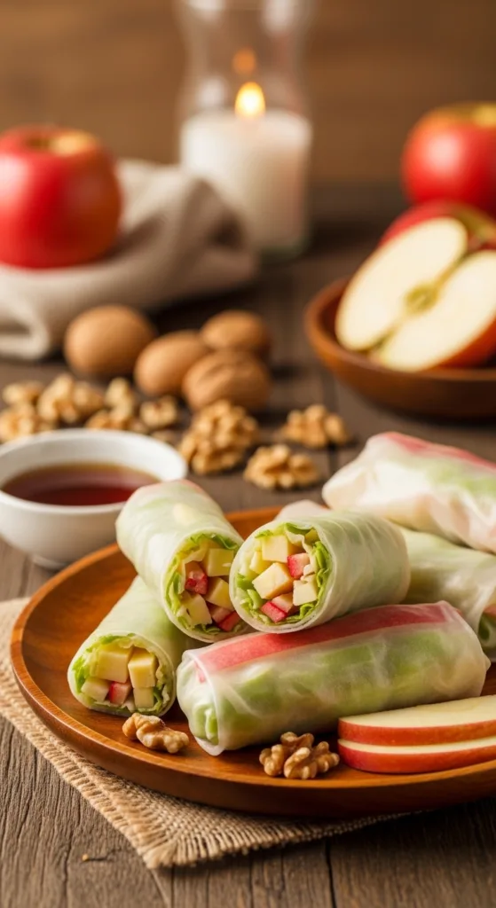 Apple cheddar walnut spring rolls ddc9f0d9d4