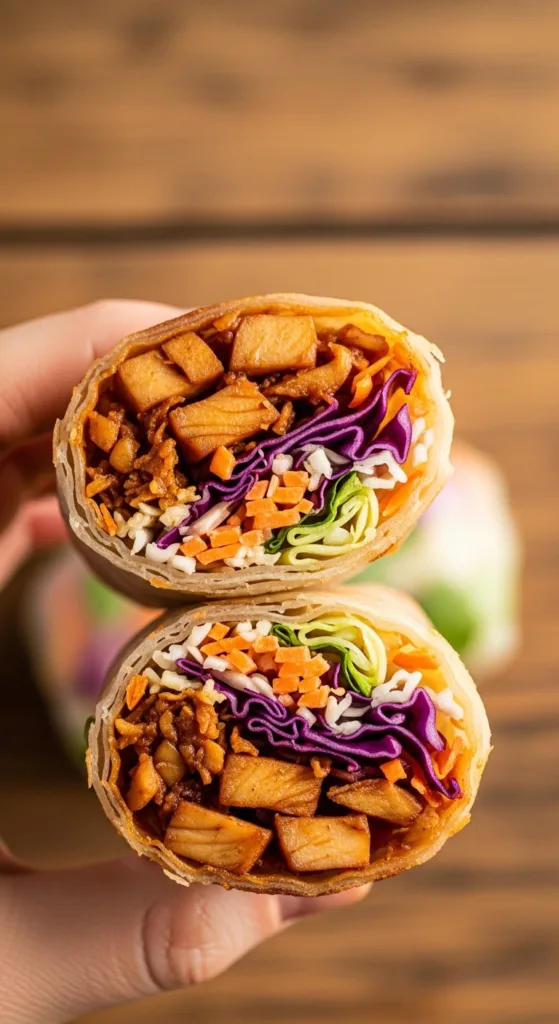 Bbq jackfruit coleslaw spring rolls 128bf75a32