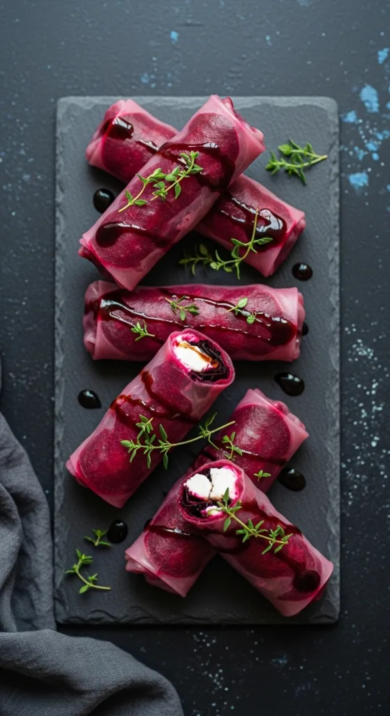Beetroot goat cheese spring rolls 1918a48a21