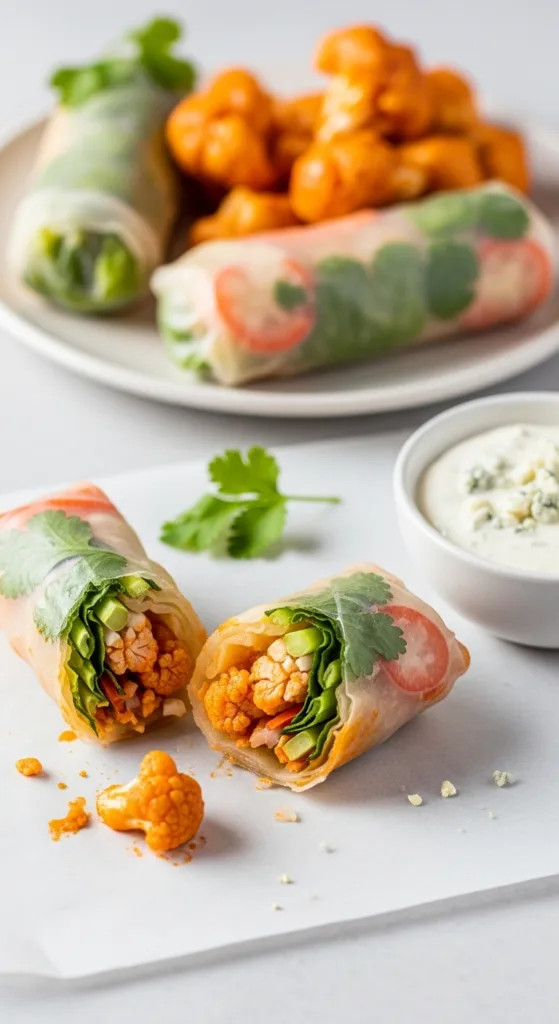 Buffalo cauliflower spring rolls 9c51a85e81