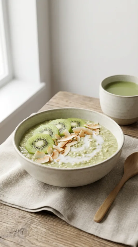 Matcha oatmeal bowl breakfast c33bcb90ab